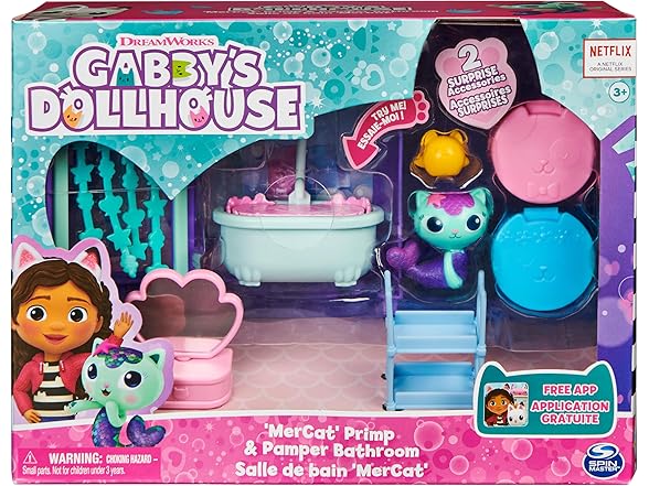 Gabby’s Dollhouse, Primp and Pamper Bathroom