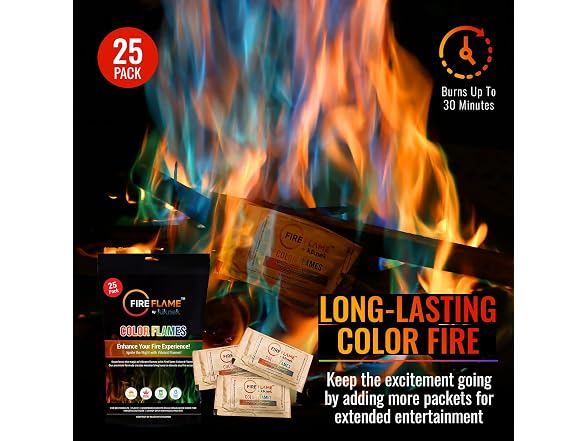 Fireflame Color Changing Packets 60Pk