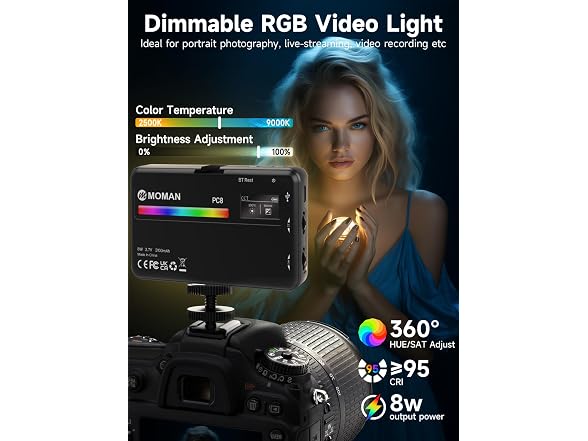 Moman LED Camera Light