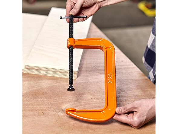 PONY Pony Jorgensen 2680 8-Inch C-Clamp, Orange