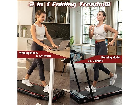 CITYSPORTS 2 in 1 Folding Treadmill