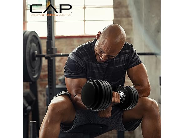 CAP Barbell 55lb Single ADJUSTABELL Dumbbell