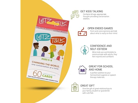 Letz Talk Conversation Cards for Kids