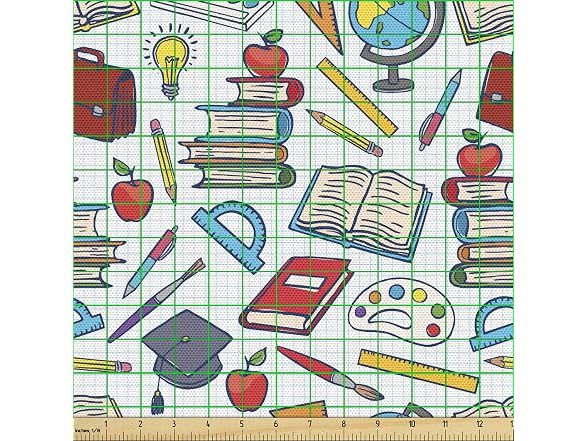 Ambesonne Science Fabric by The Yard