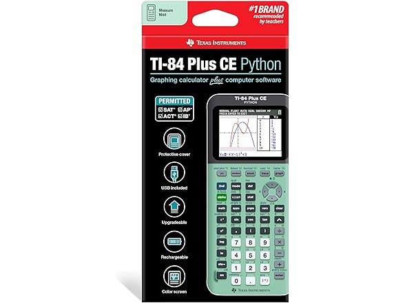 TI-84 Plus CE Python Color Graphing Calculator