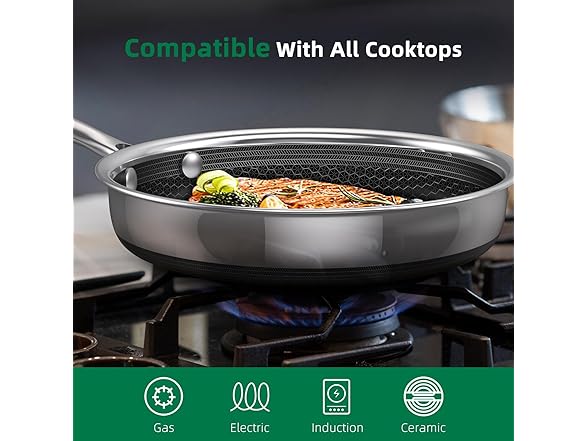 Hybrid Nonstick 6-Piece Frying Pan Set