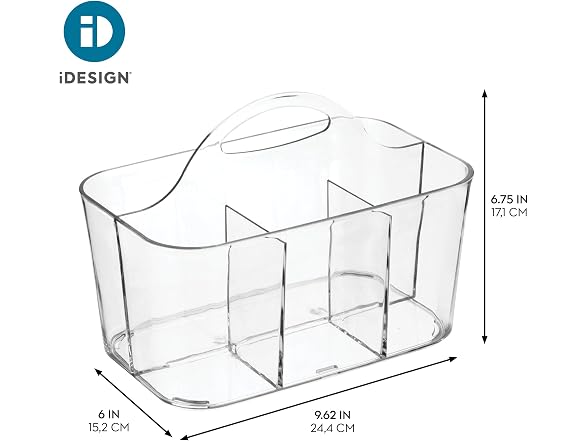 iDesign 4-Section Storage Caddy with Handle