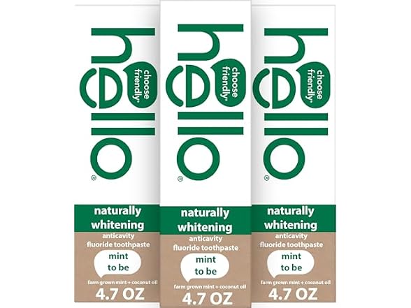 hello | Naturally Whitening 3 Pack