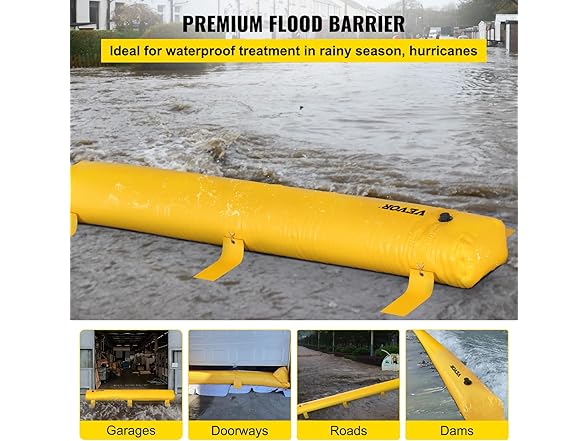 VEVOR Flood Bag, 24 ft Length x 12 in Height