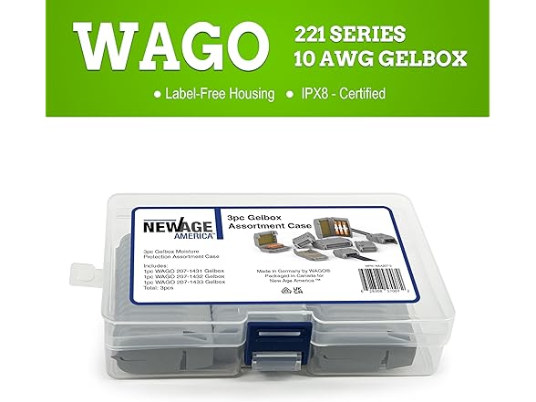 New Age America  WAGO 3pc Gelbox