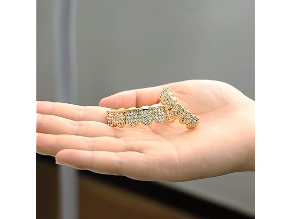 Gold Upper Grillz Set