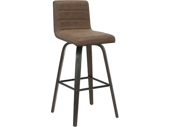 Armen Living Vienna Swivel Bar Height Bar Stool, Set of 3