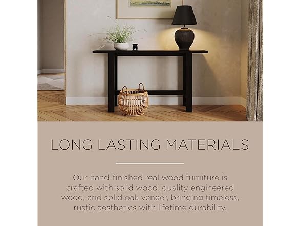 Maven Lane Hera Rustic Accent Console Table
