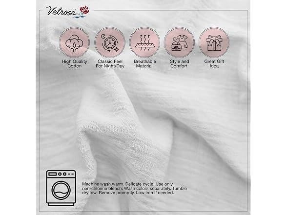 Velrose Women (34) Cotton Full Slips Nightgown