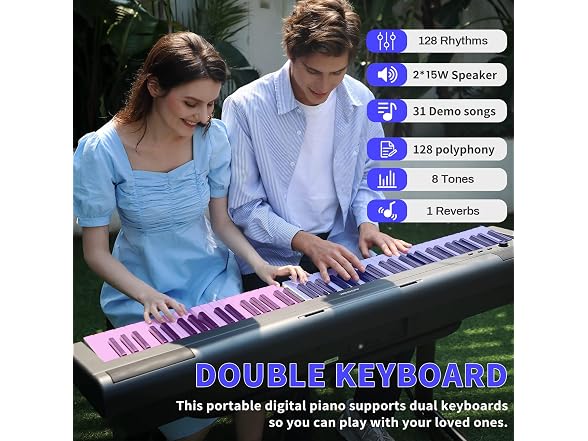 AODSK 88-Key Weighted Digital Piano