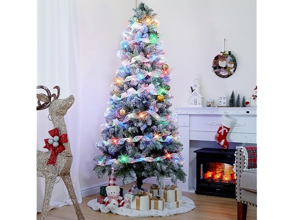 Minetom 2 Pack Christmas Tree Ribbon String Modes,