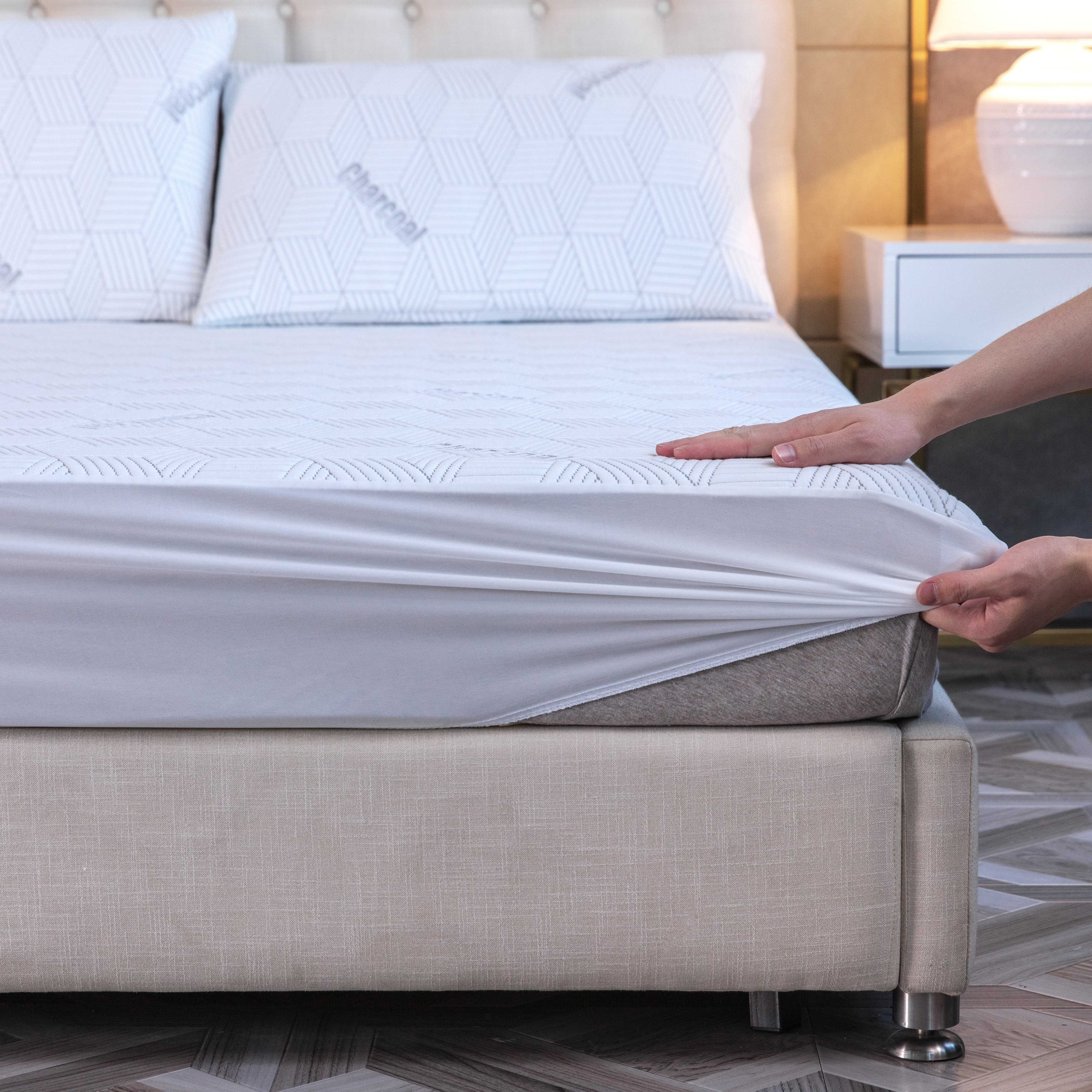 Charcoal Infused Waterproof Rayon Mattress Pad - Gallery 14