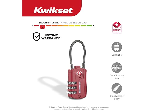 Kwikset TSA Approved Combination Lock