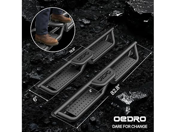 OEDRO 6 Inch Running Boards Compatible