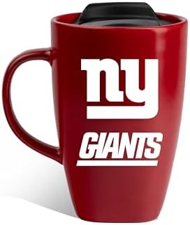 The Memory Company Officially Licensed NFL 15 oz Square Ceramic Mug - Team Logo Coffee Cup for Football Fans