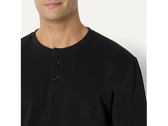 Men's Relaxed-Fit Long Sleeve Henley