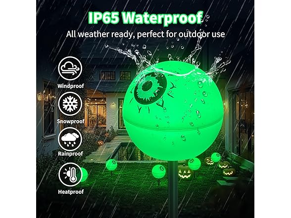 5 Pack Solar Halloween Lights