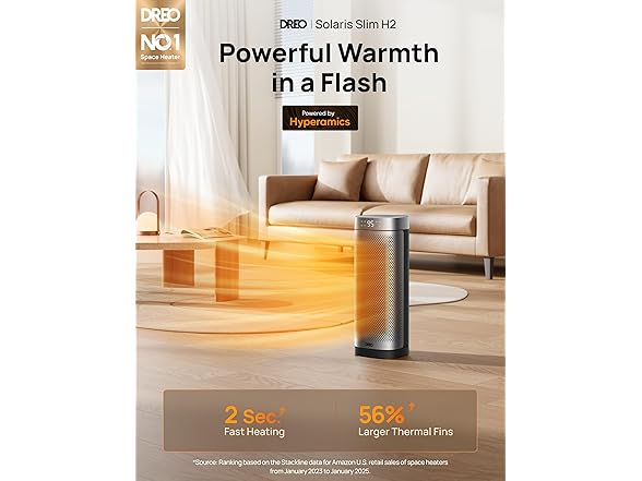 Dreo Indoor Use Space Heater, 16 Inch (Open Box)