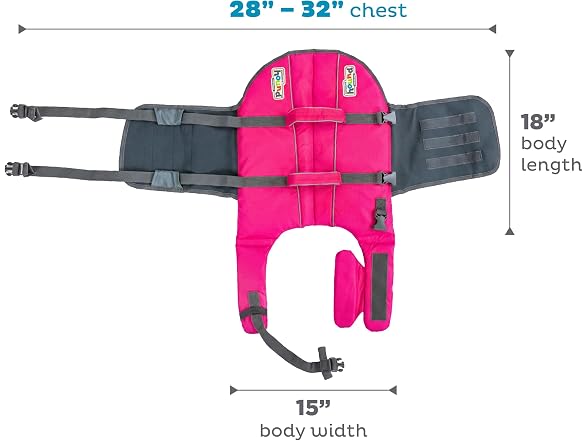 Outward Hound Granby Splash Pink Dog Life Jacket