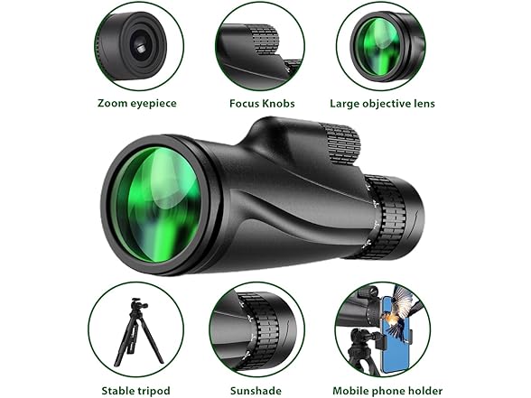 80x100 High Powered Monocular Telescope
