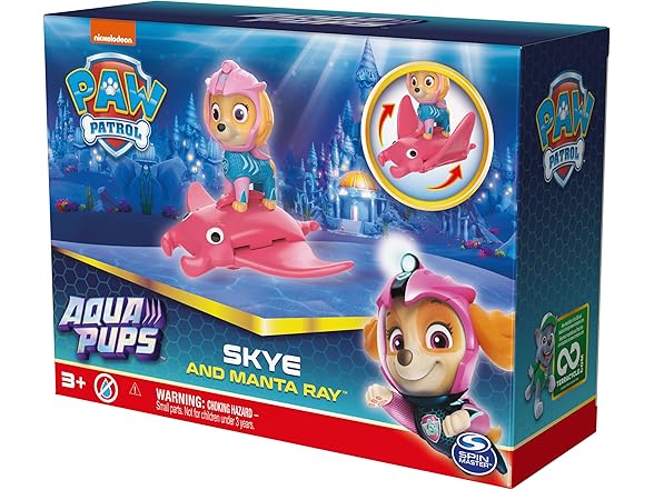 PAW Patrol, Aqua Pups Skye Figure Set