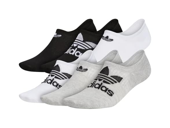 Adidas 6 Pair No Show Original Sock (L)