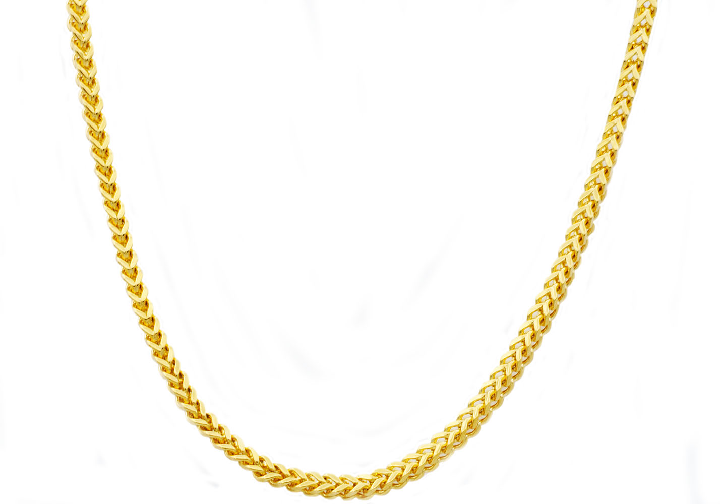 Black/ Silver 4MM Franco Chain - Gallery 3