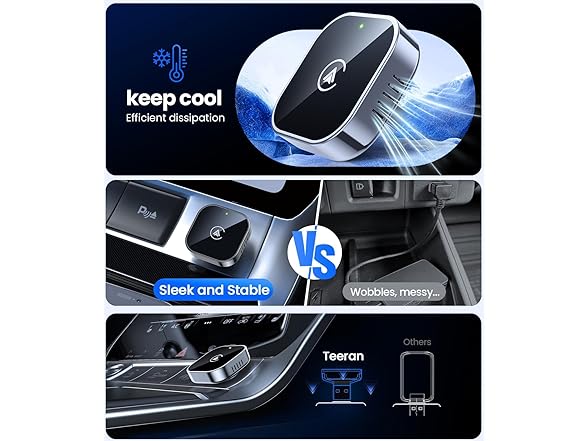Teeran Wireless CarPlay & Android Auto Adapter