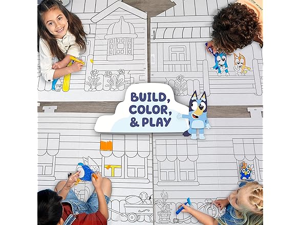 Bluey Create & Color Bluey’s House