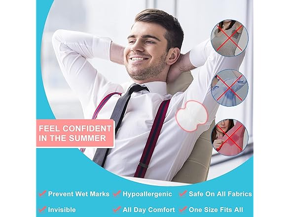 DLJFKLKLYFA Armpit Sweat Pads Disposable