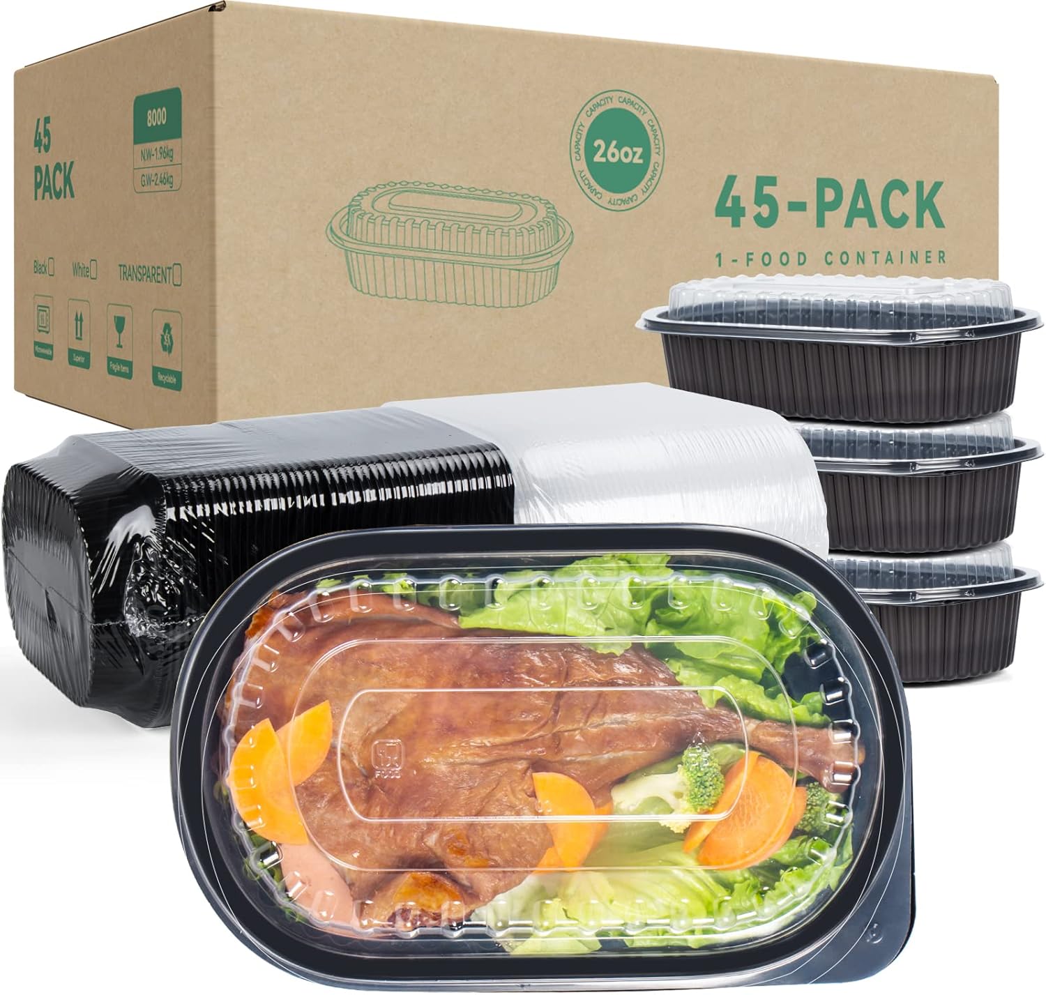 45 Pack Reusable To Go Food Containers - Gallery 6