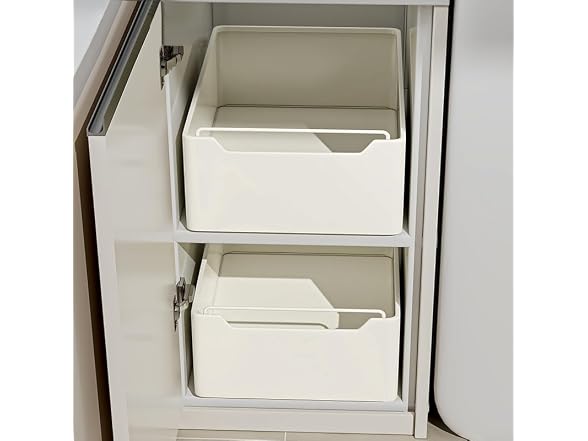 Takywep 25CM Wide Adhesive Pull Out Cabinet Organizer