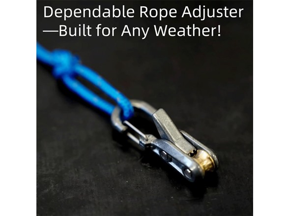 Outdoor Rope Tightener Kit with 6-Pack Roller Cinching Tool