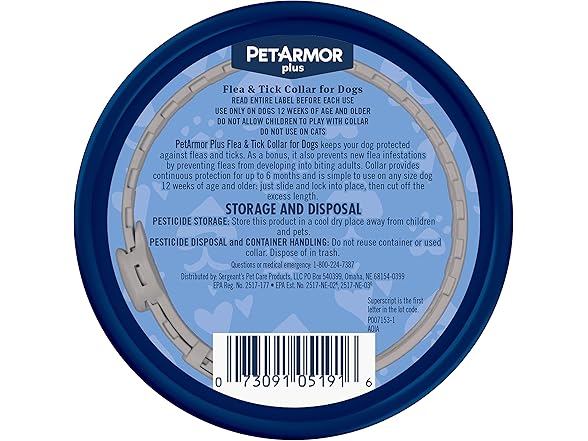 PetArmor Plus Flea & Tick Collar for Dogs