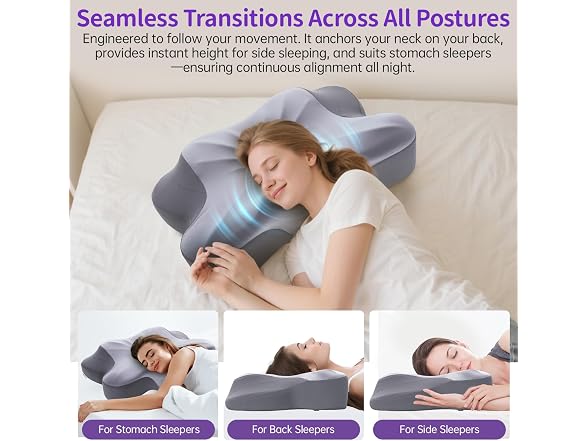 MOONOUU Side Sleeper Butterfly Pillow