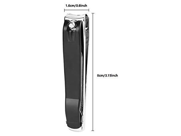 DNHCLL Nail Clippers Set(2PCS),Black