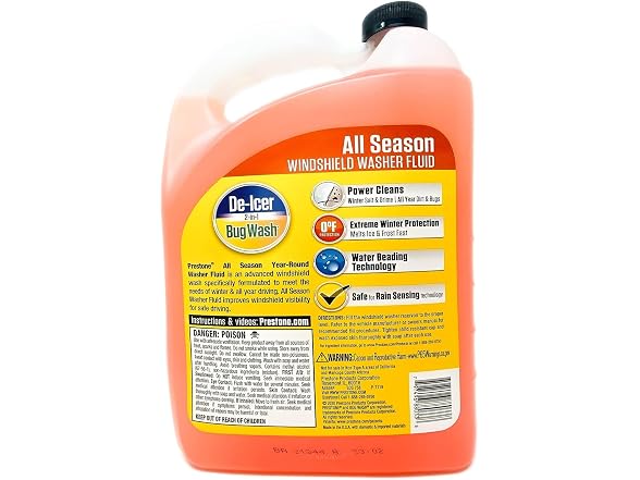 Prestone 3-in-1 Year Round Windshield Washer Fluid