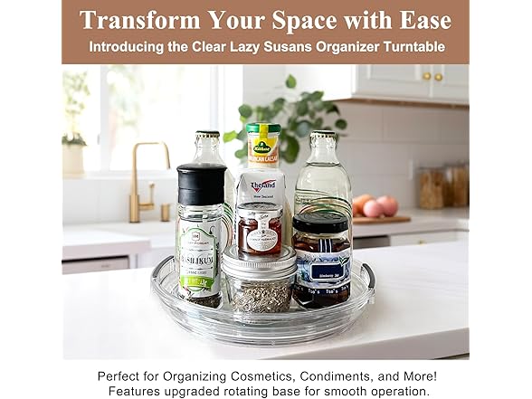 Clear Lazy Susan Organizer