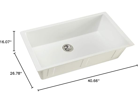 Elkay Quartz Luxe Ricotta Single Bowl Undermount