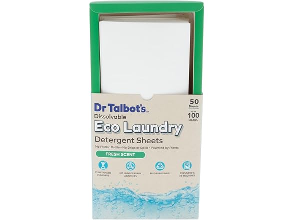 Dr Talbots Eco Laundry Sheets Fresh 50 Count