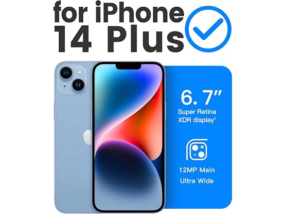 Mkeke Designed for iPhone 14 Plus Case