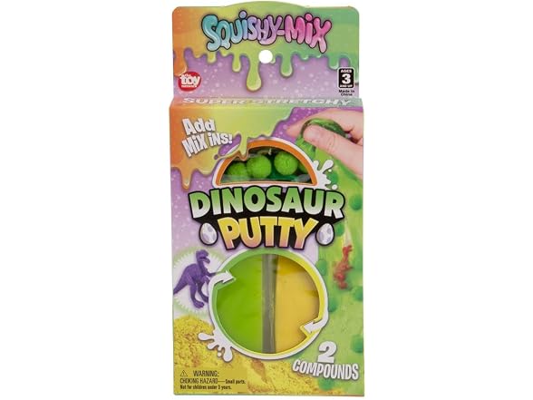 Rhode Island Novelty Squishy-Mix Dinosaur Putty
