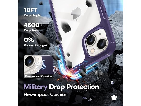 TAURI 3 in 1 for iPhone 13 Case Dark