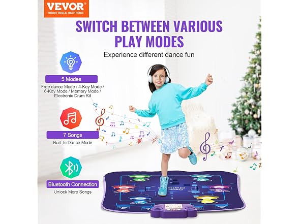 Dance Mat, 8-Button Dance Mixer Rhythm Step Play