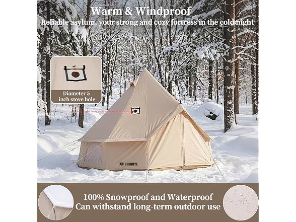 ShinHye Canvas Bell Tent Stove Jack